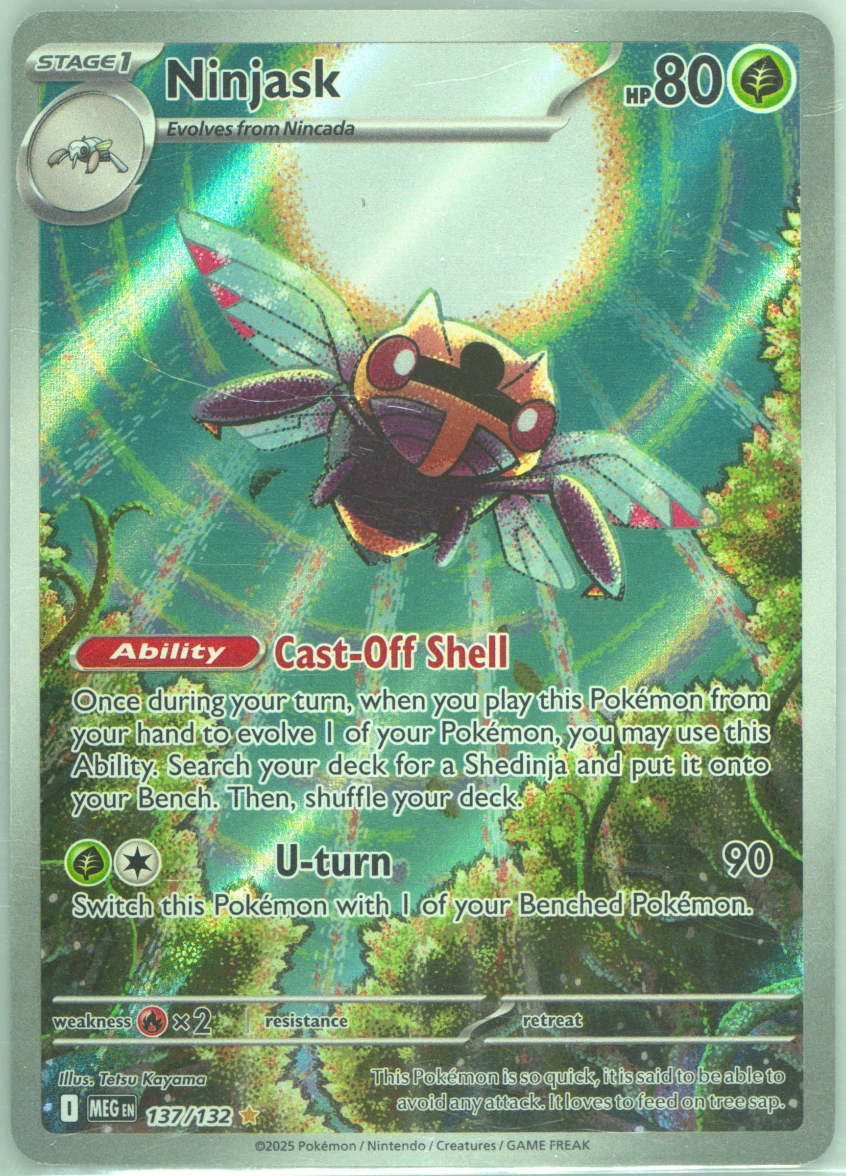 Ninjask Illustration Rare (137) 2025 Pokemon Meg EN-Mega Evolution