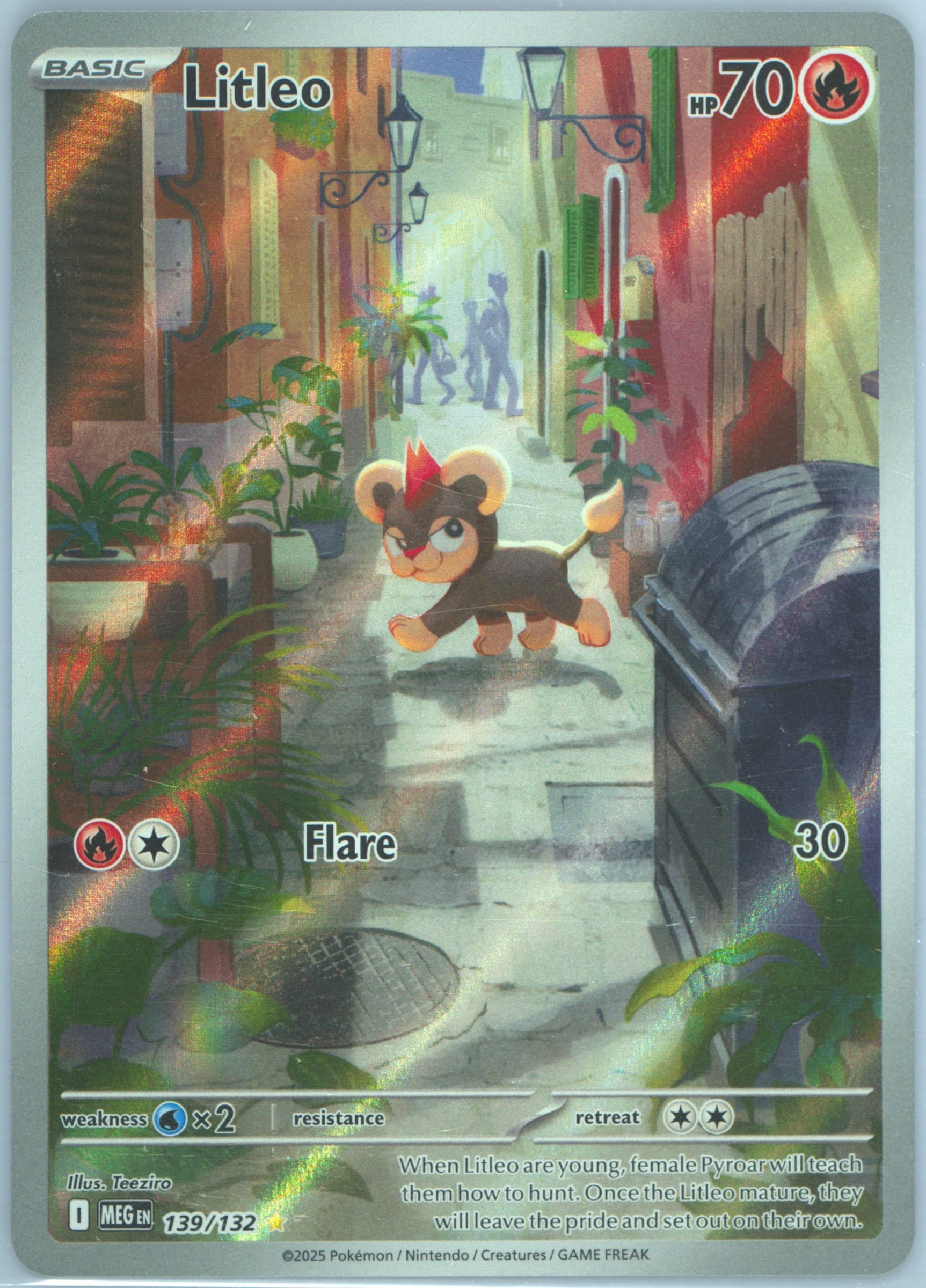 Litleo Illustration Rare (139) 2025 Pokemon Meg EN-Mega Evolution
