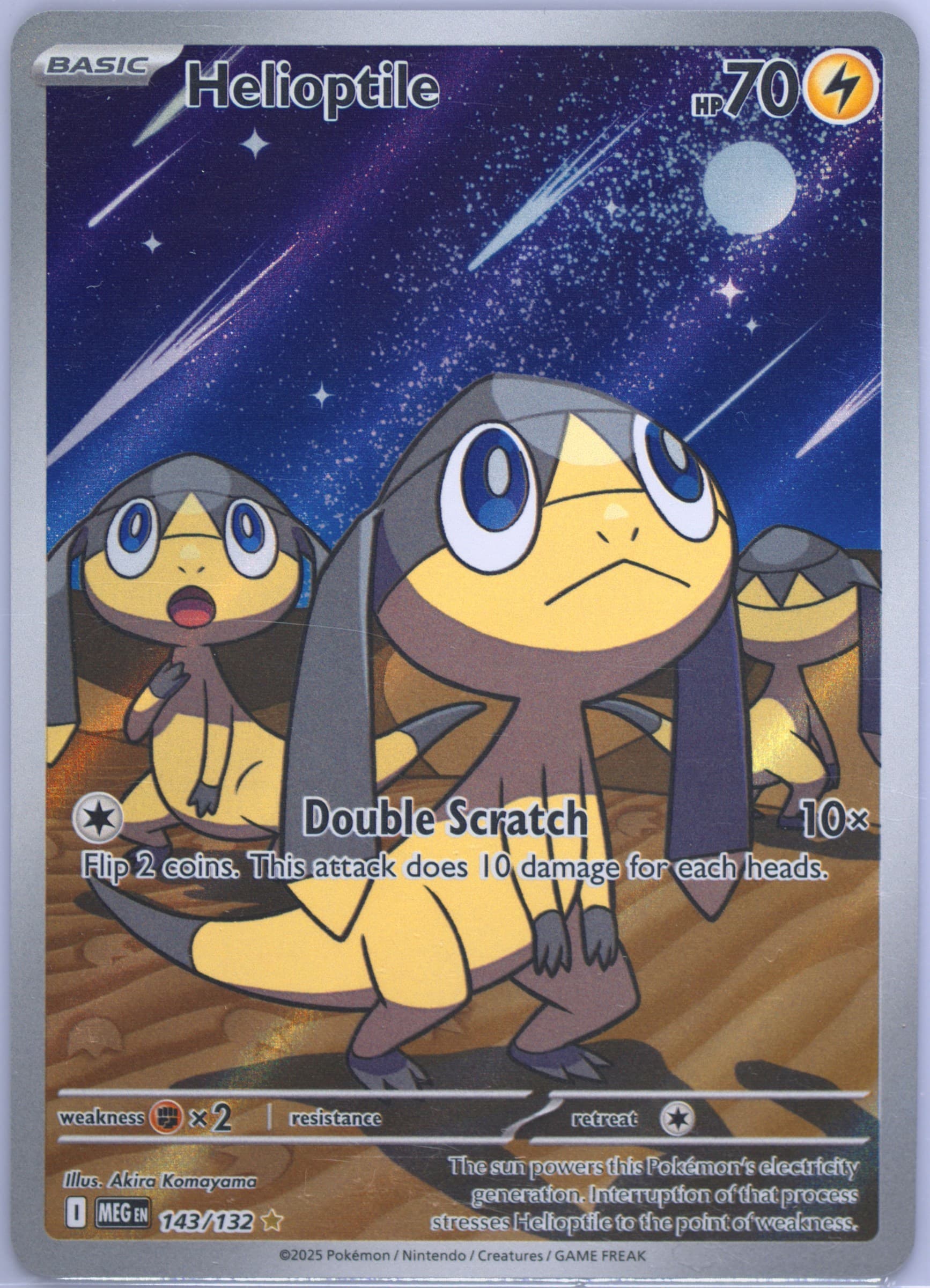 Helioptile Illustration Rare (143) 2025 Pokemon Meg EN-Mega Evolution