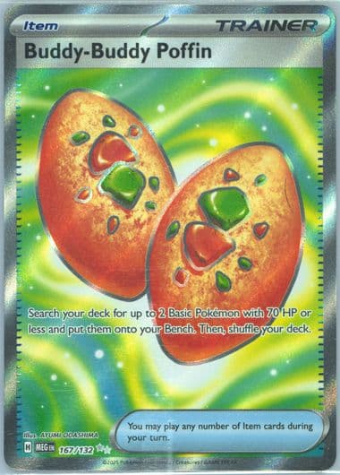 Buddy-Buddy Poffin Ultra Rare (167) 2025 Pokemon Meg EN-Mega Evolution