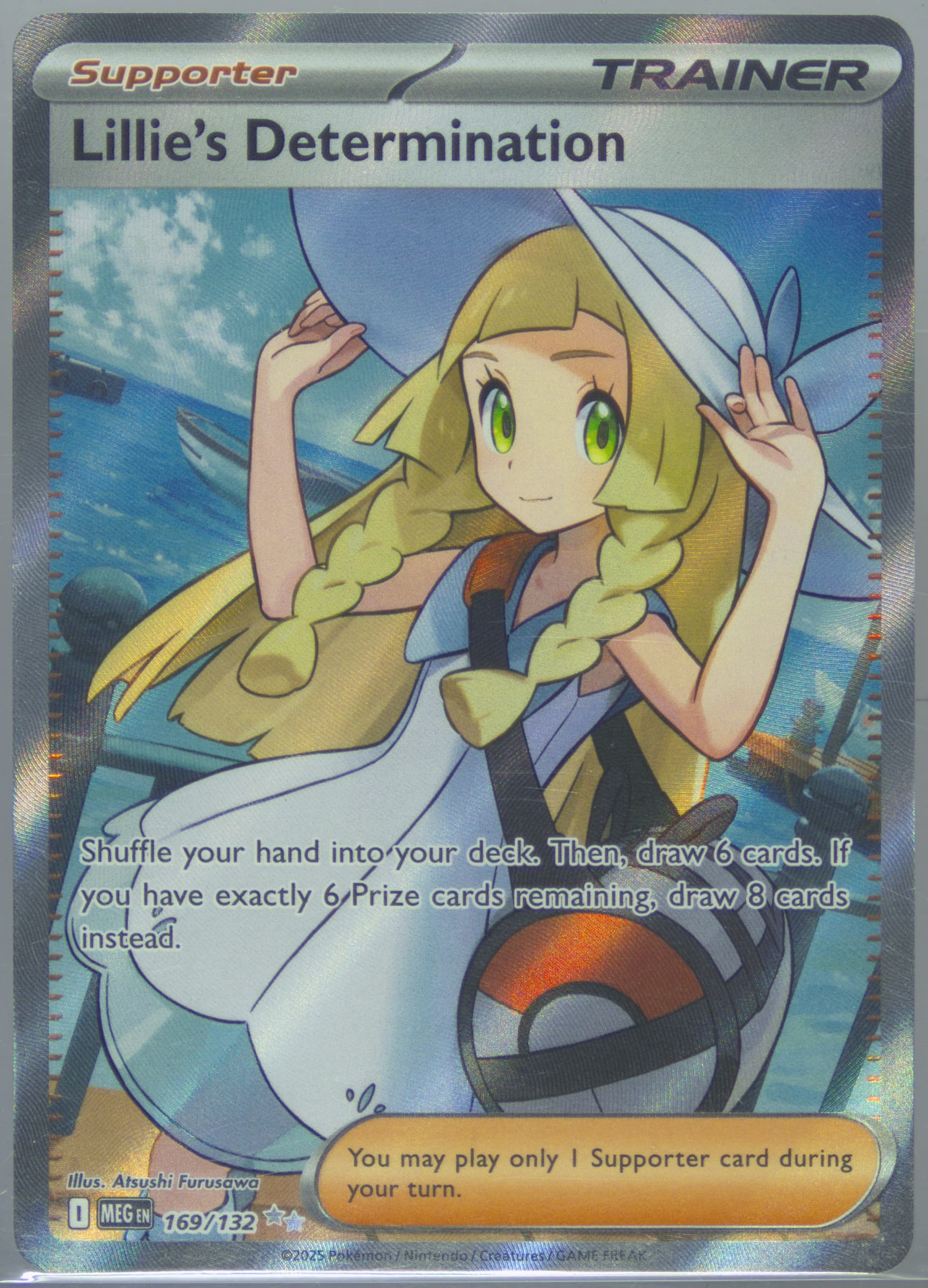 Lillie's Determination Ultra Rare (169) 2025 Pokemon Meg EN-Mega Evolution