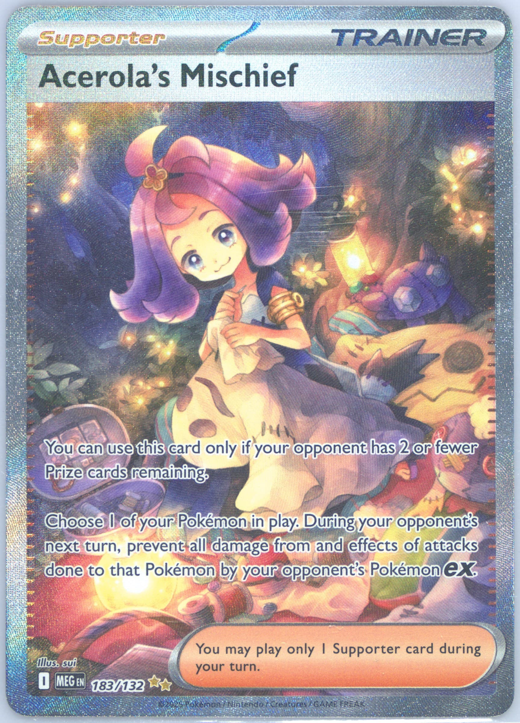 Acerola's Mischief Special Illustration Rare (183) 2025 Pokemon Meg EN-Mega Evolution