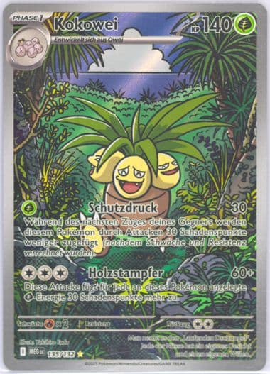 Exeggutor Illustration Rare (135) 2025 Pokemon German Meg de-Mega Evolution