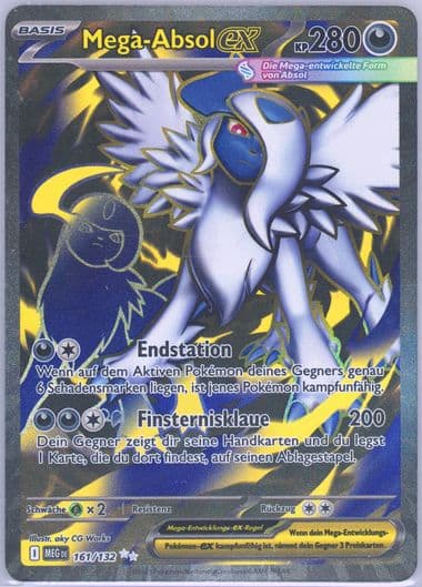 Mega Absol EX Ultra Rare (161) 2025 Pokemon German Meg de-Mega Evolution