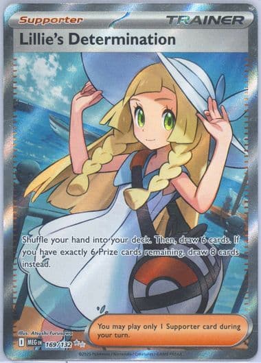 Lillie's Determination Ultra Rare (169) 2025 Pokemon German Meg de-Mega Evolution