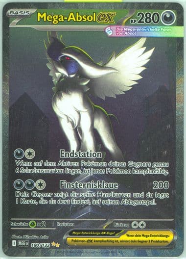 Mega Absol EX Special Illustration Rare (180) 2025 Pokemon German Meg de-Mega Evolution