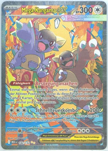 Mega Kangaskhan EX Special Illustration Rare (182) 2025 Pokemon German Meg de-Mega Evolution