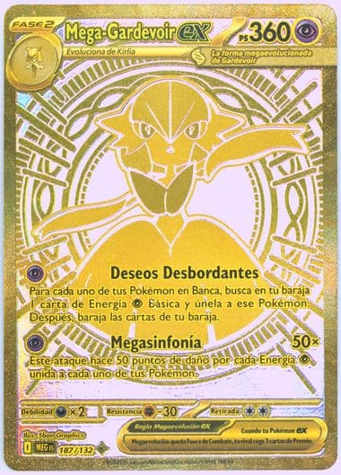 Mega Gardevoir EX Mega Hyper Rare (187) 2025 Pokemon Spanish Meg ES-Mega Evolution