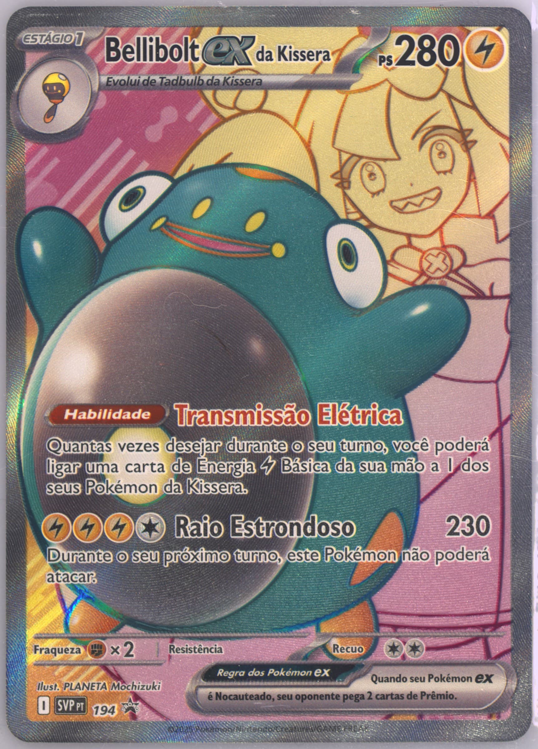 Iono's Bellibolt EX Iono's Bellibolt EX Premium Collection (194) 2025 Pokemon Portuguese Svp PT-SV Black Star Promo