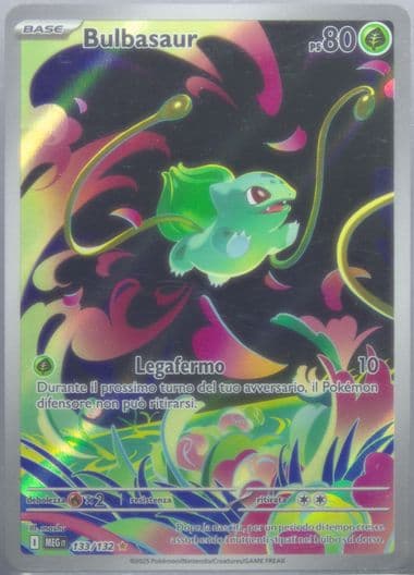 Bulbasaur Illustration Rare (133) 2025 Pokemon Italian Meg It-Mega Evolution
