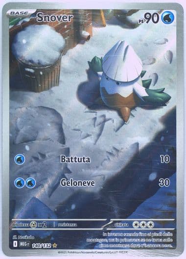Snover Illustration Rare (140) 2025 Pokemon Italian Meg It-Mega Evolution
