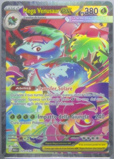 Mega Venusaur EX Special Illustration Rare (177) 2025 Pokemon Italian Meg It-Mega Evolution