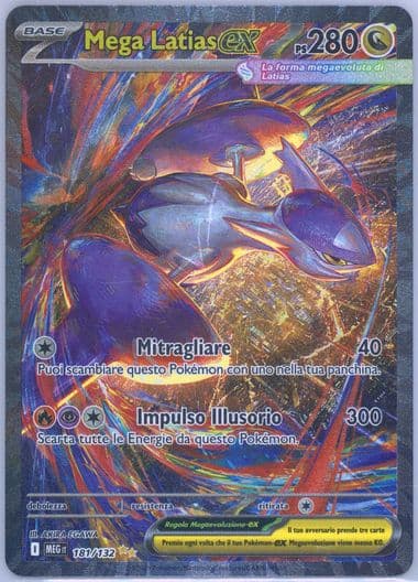 Mega Latias EX Special Illustration Rare (181) 2025 Pokemon Italian Meg It-Mega Evolution