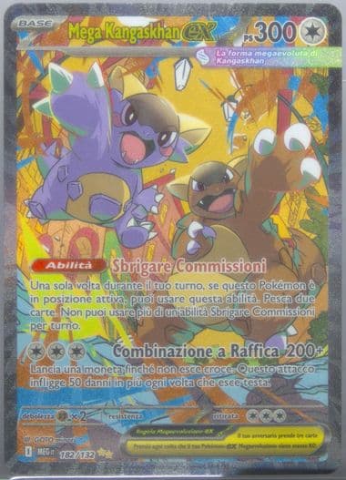 Mega Kangaskhan EX Special Illustration Rare (182) 2025 Pokemon Italian Meg It-Mega Evolution