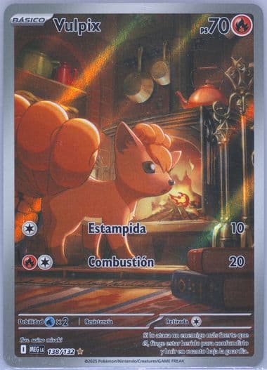 Vulpix Illustration Rare (138) 2025 Pokemon Latin American Meg La-Mega Evolution