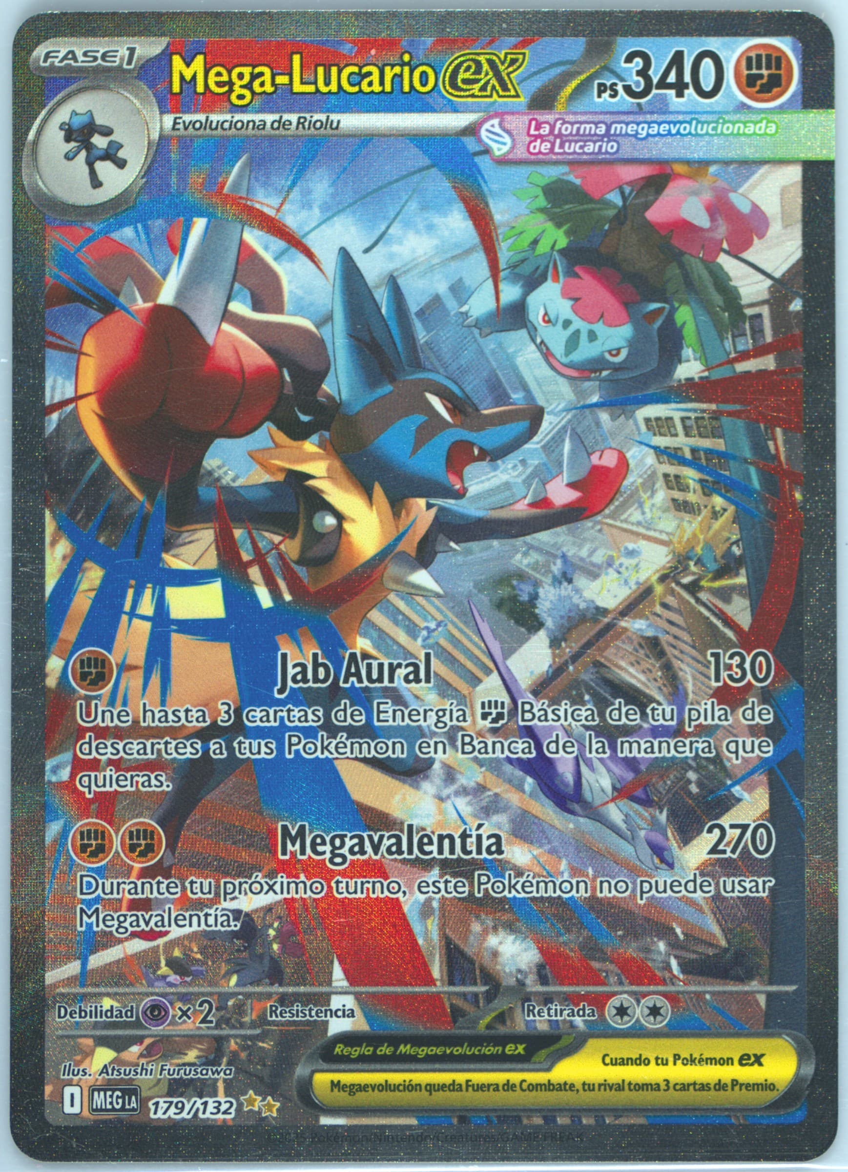 Mega Lucario EX Special Illustration Rare (179) 2025 Pokemon Latin American Meg La-Mega Evolution