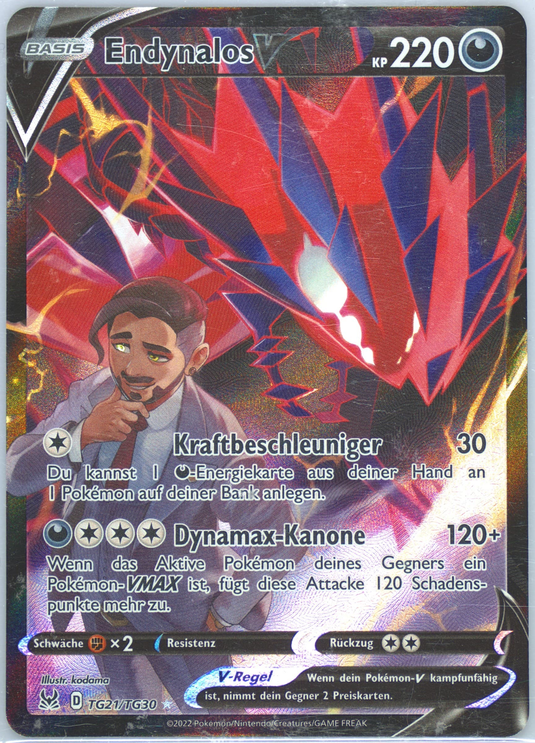 Full Art/Endynalos V German (TG21) 2022 Pokemon Sword & Shield Lost Origin