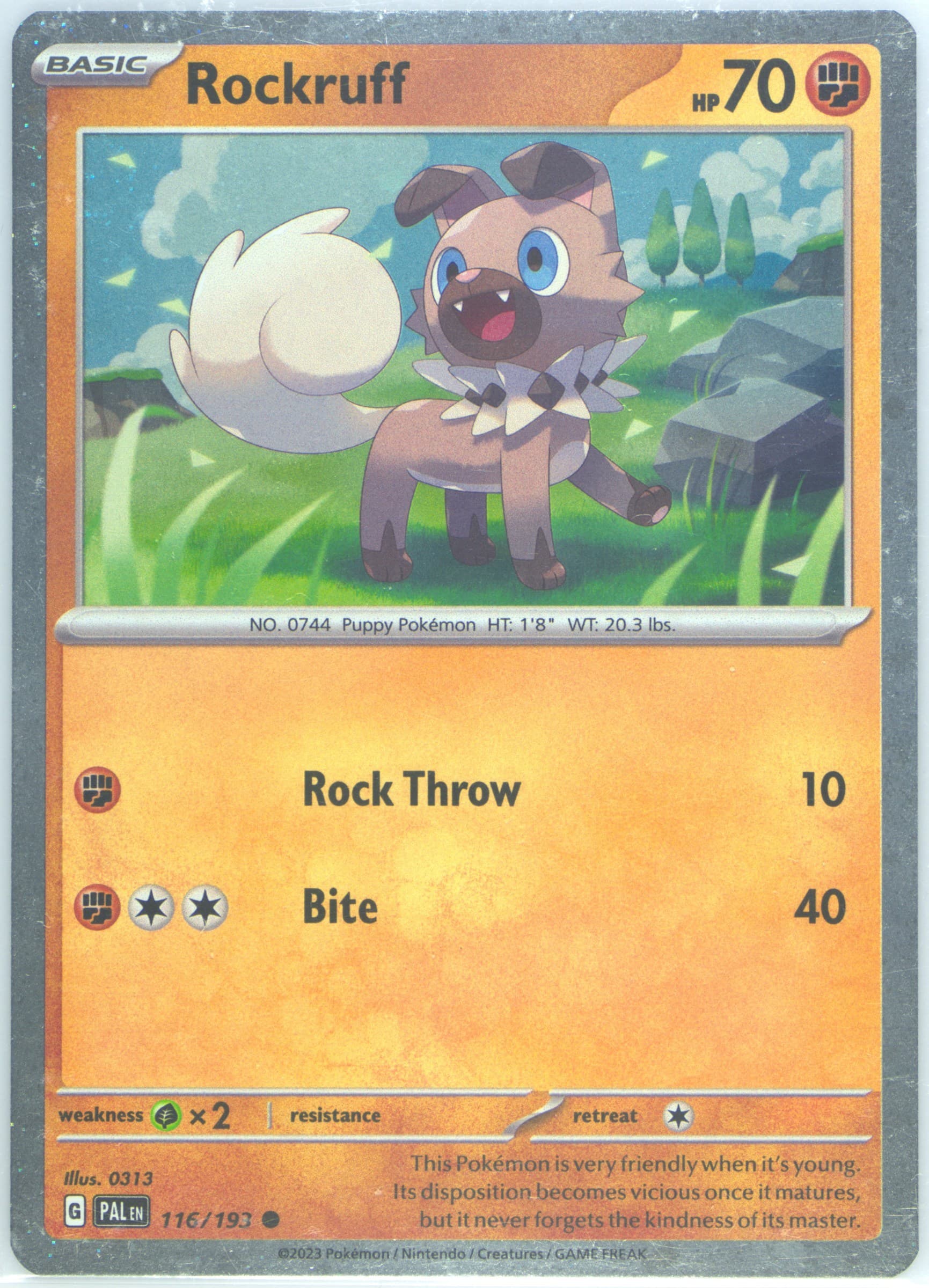 Rockruff Lycanroc EX Box (116) 2023 Pokemon Pal EN-Paldea Evolved