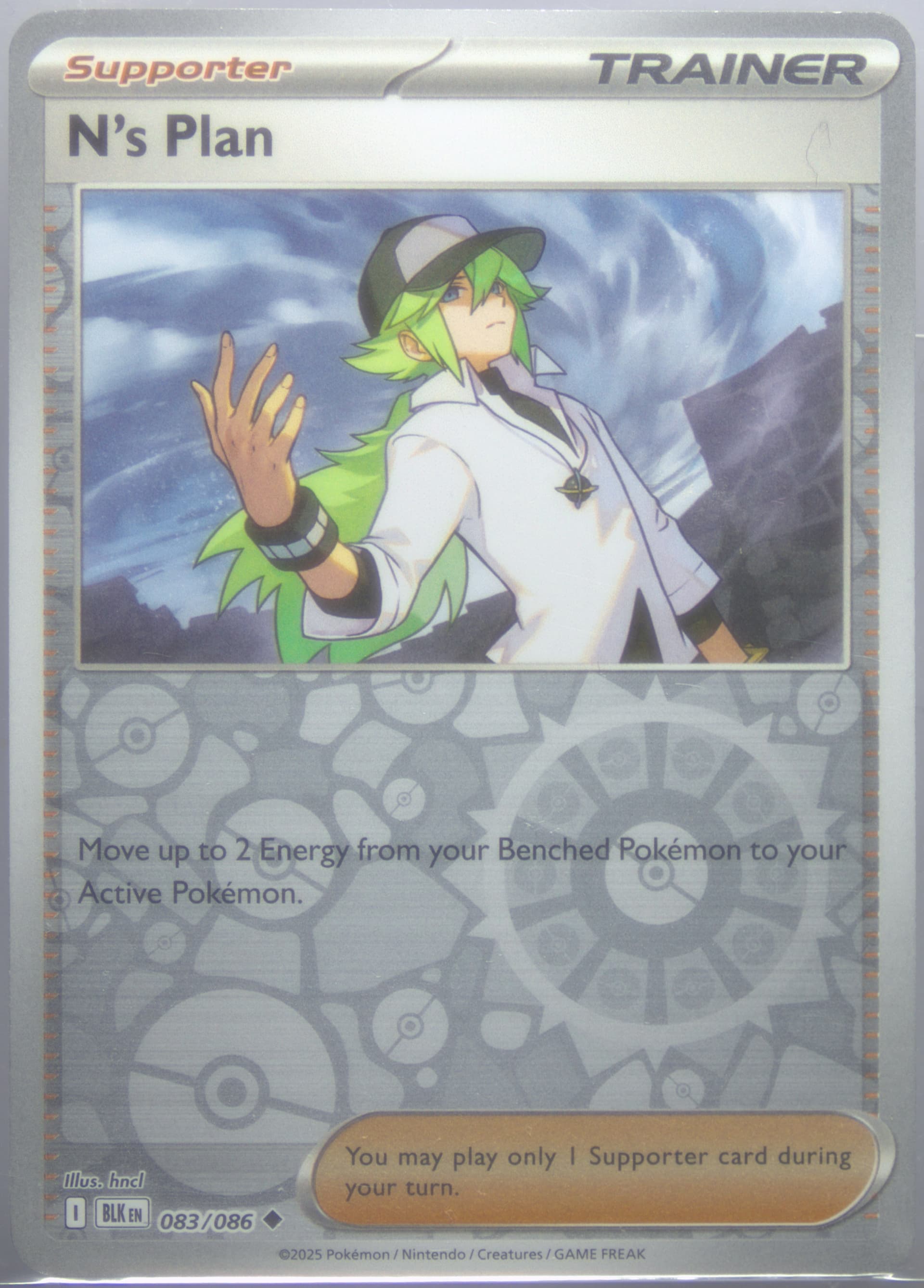 N's Plan Reverse Holo (083) 2025 Pokemon Blk EN-Black Bolt