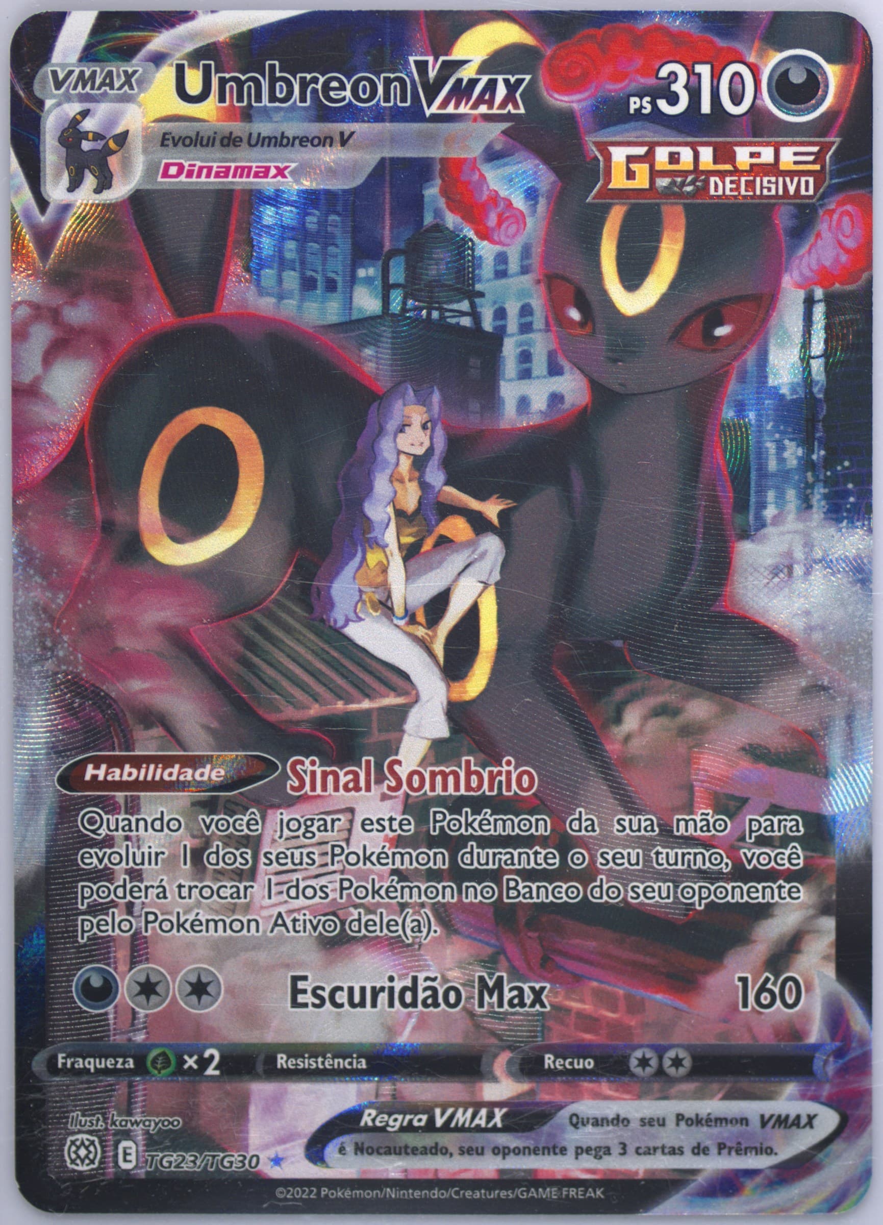 Full Art/Umbreon Vmax Portuguese (TG23) 2022 Pokemon Sword & Shield Brilliant Stars