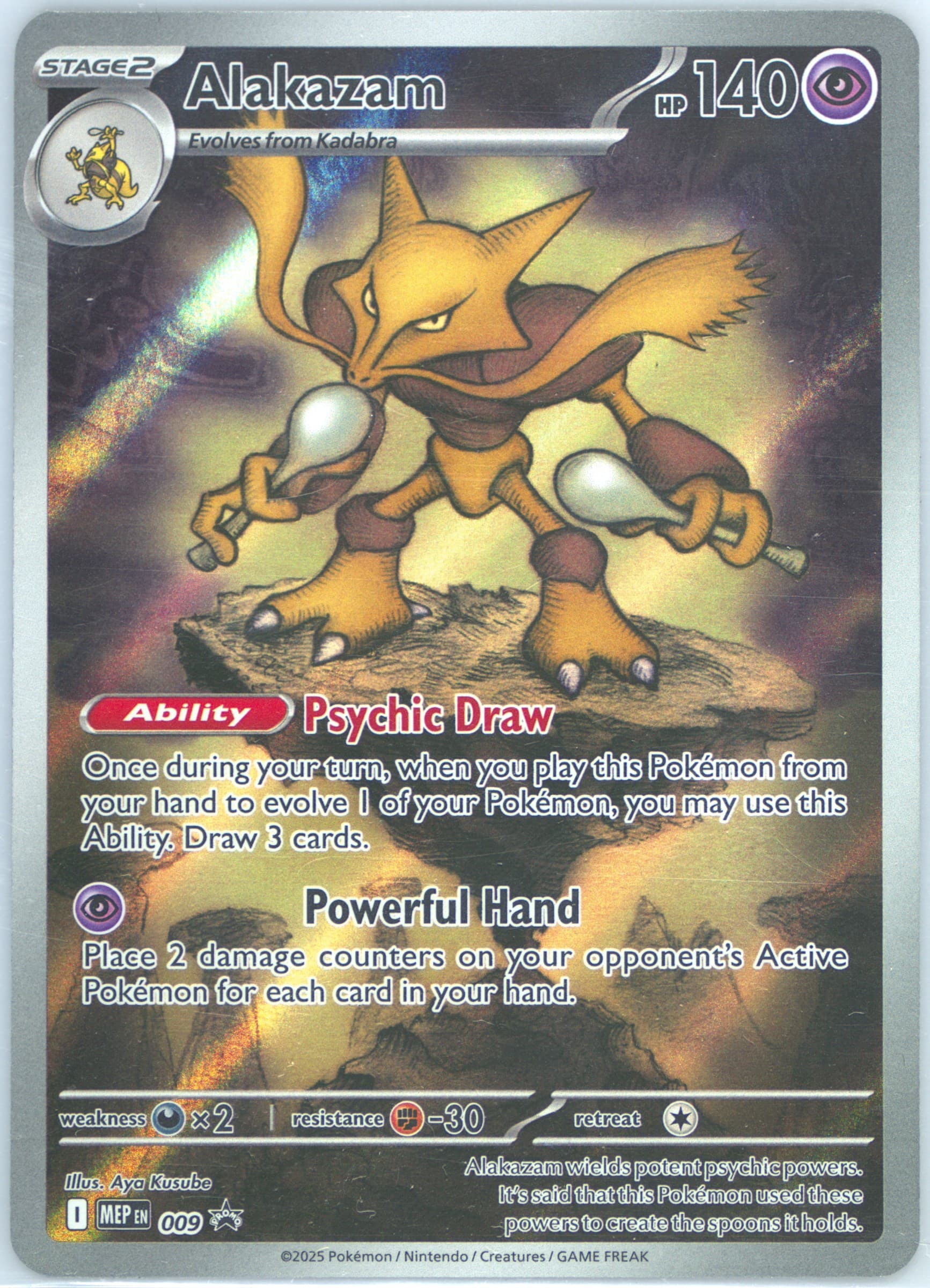 Alakazam Mega Evolution Elite Trainer Box-Mega Gardevoir (009) 2025 Pokemon Mep EN-Me Black Star Promo