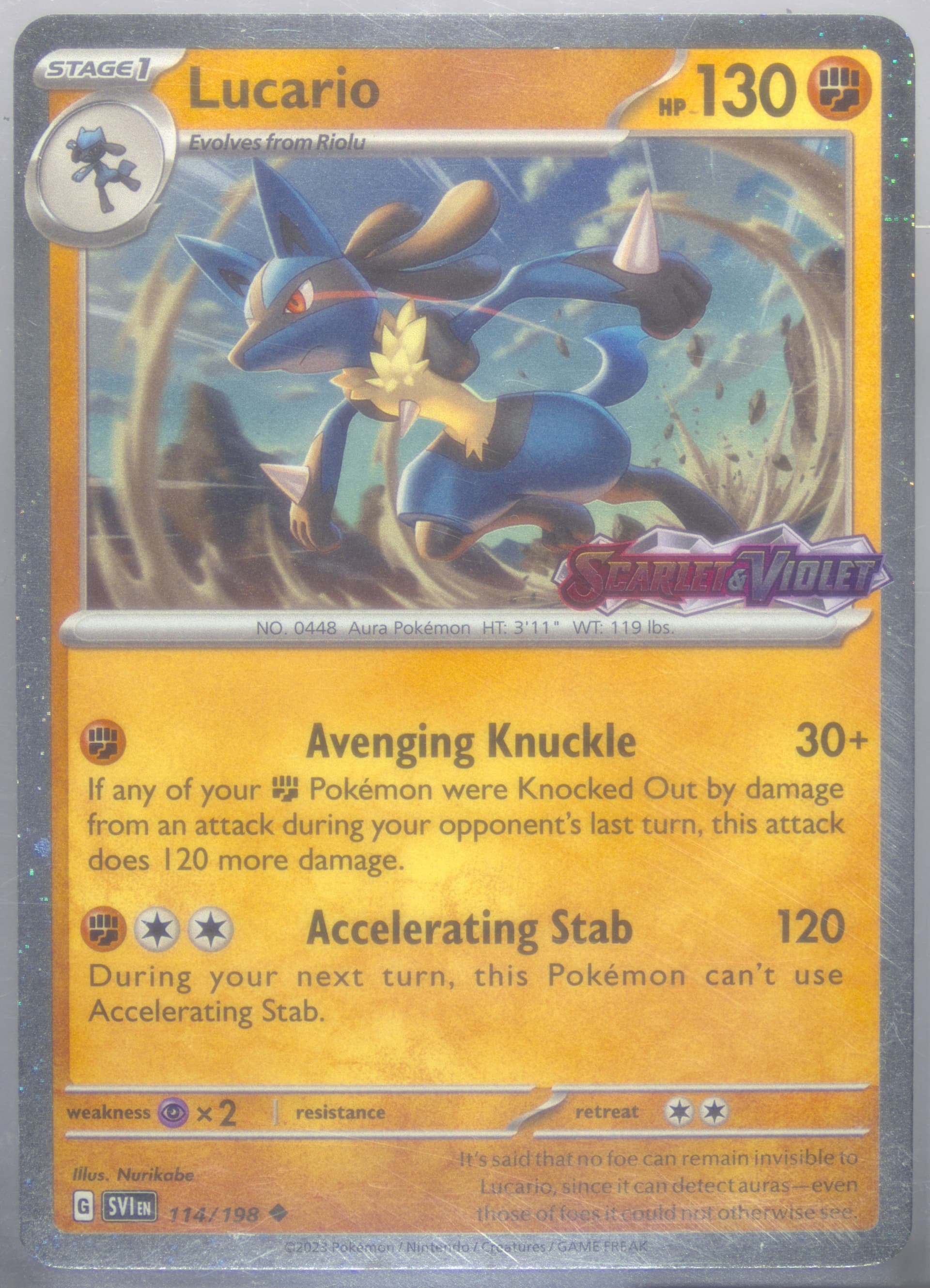 Lucario Lucario EX & Tyranitar EX Premium Collection (114) 2025 Pokemon Svi EN-Scarlet & Violet