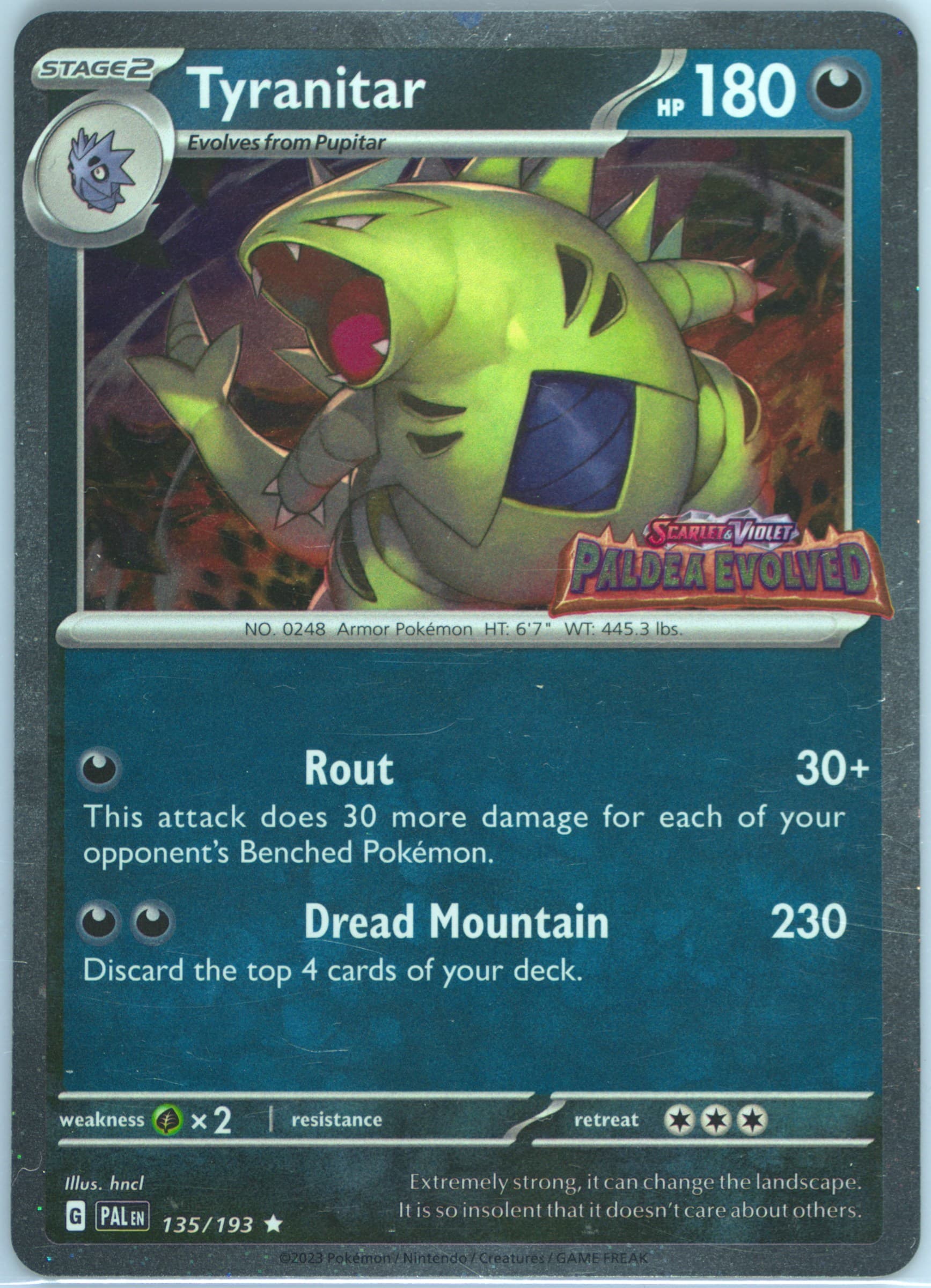 Tyranitar Lucario EX & Tyranitar EX Premium Collection (135) 2025 Pokemon Pal EN-Paldea Evolved