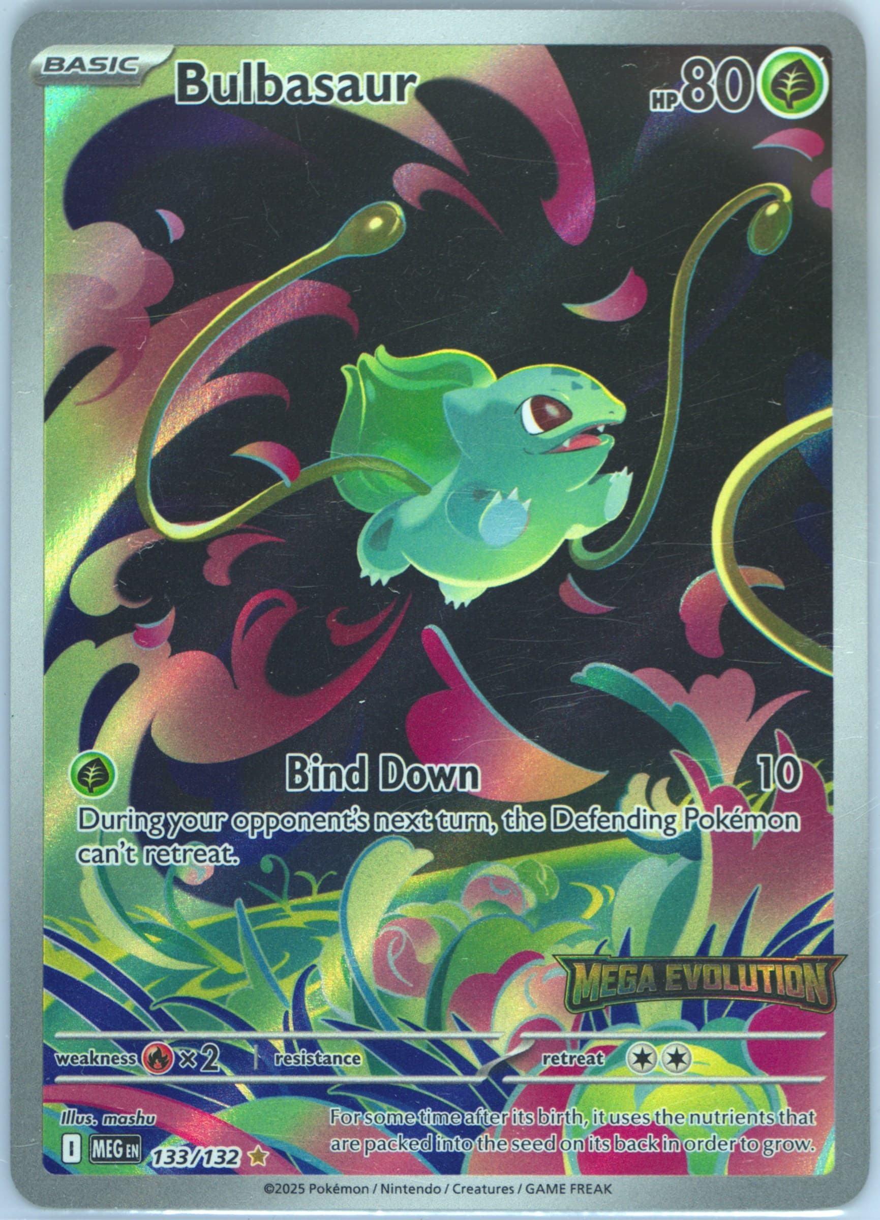 Bulbasaur Enhanced Booster Box Topper (133) 2025 Pokemon Meg EN-Mega Evolution