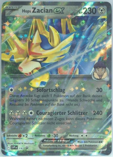 Hop's Zacian EX Hop's Zacian EX Box (193) 2025 Pokemon German Svp de-SV Black Star Promo