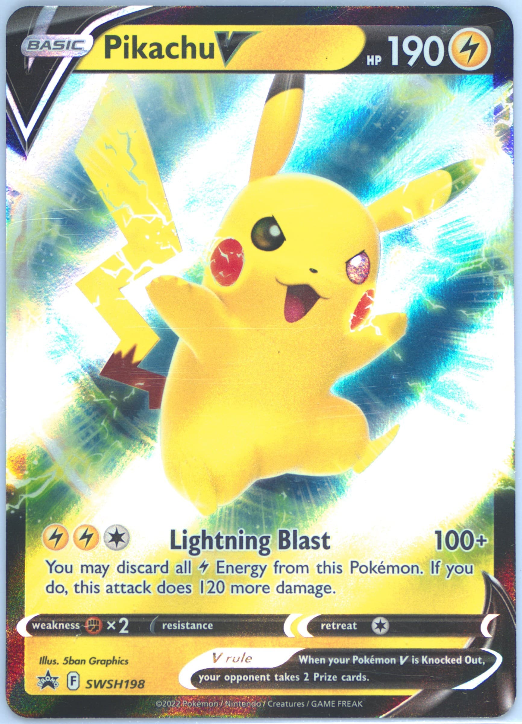 Pikachu V Pikachu V Box-Inverted Back (198) 2022 Pokemon Swsh Black Star Promo