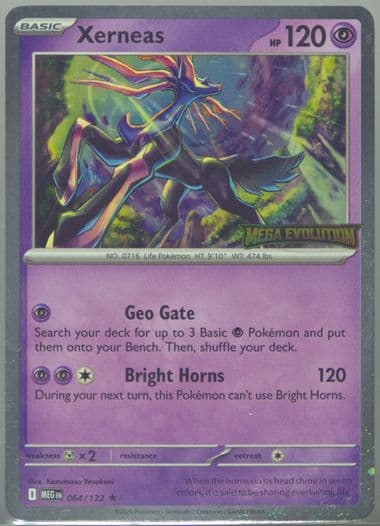 Xerneas Best Buy Exclusive (064) 2025 Pokemon Meg EN-Mega Evolution