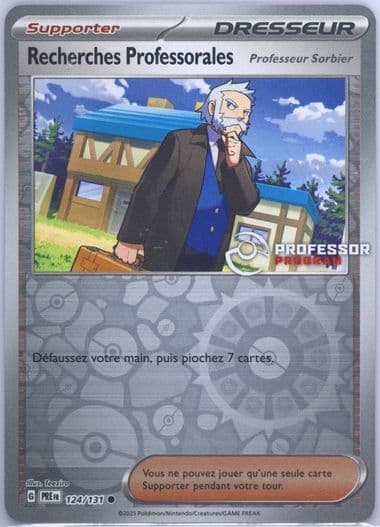 Professor's Research Professor Program (124) 2025 Pokemon French Pre FR-Prismatic Evolutions