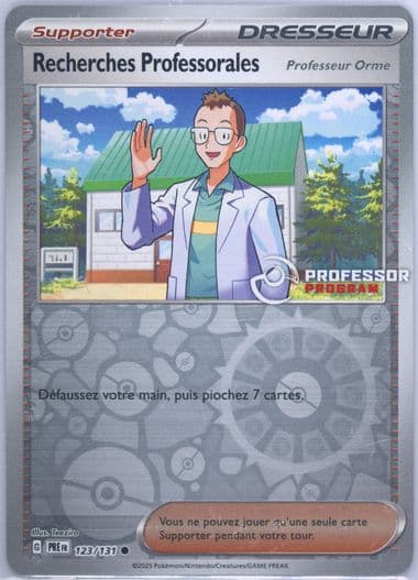 Professor's Research Professor Program (123) 2025 Pokemon French Pre FR-Prismatic Evolutions