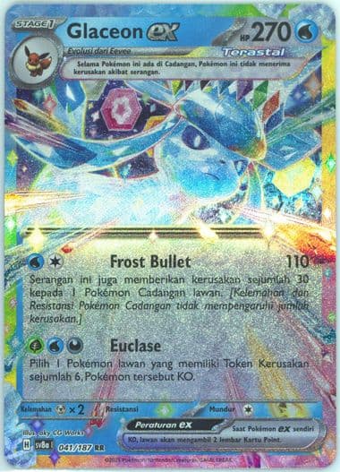 Glaceon EX (041) 2025 Pokemon Indonesian Sv8a I-Terastal Fest EX
