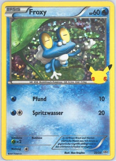 Froxy German (22) 2021 Pokemon Mcdonald's Collection