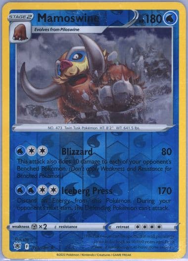 Mamoswine-Rev.Foil (033) 2022 Pokemon Sword & Shield Astral Radiance