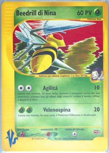 Janine's Beedrill Italian 2001-2002 Pokemon Tropical Mega Battle