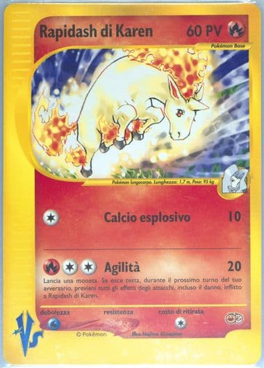 Karen's Rapidash Italian 2001-2002 Pokemon Tropical Mega Battle