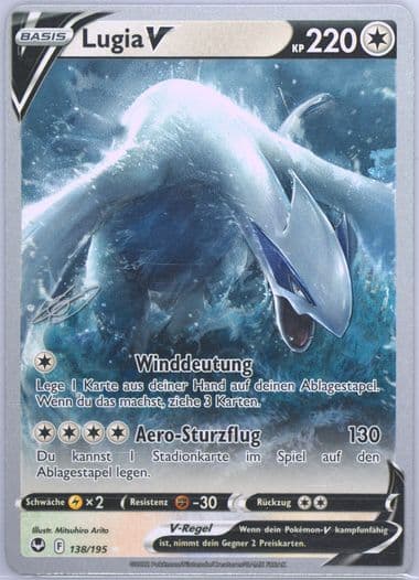 Lugia V German (138) 2024 Pokemon 2023 World Championship Deck: Colorless Lugia
