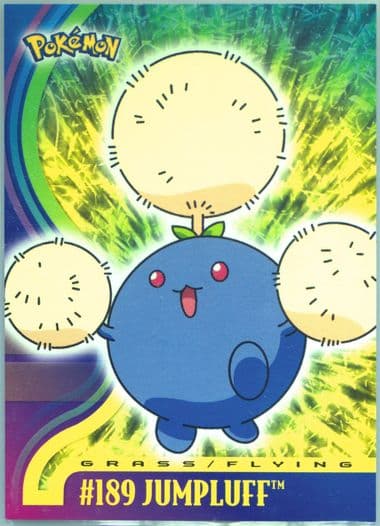 Jumpluff (189) 2001 Topps Pokemon Johto Series 1