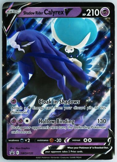Shadow Rider Calyrex V Shadow Rider Calyrex V Box-Jumbo (131) 2021 Pokemon Swsh Black Star Promo