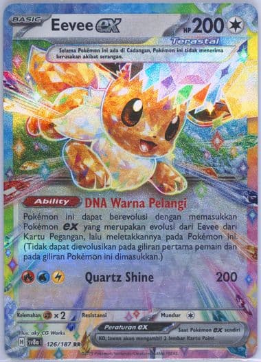 Eevee EX (126) 2025 Pokemon Indonesian Sv8a I-Terastal Fest EX