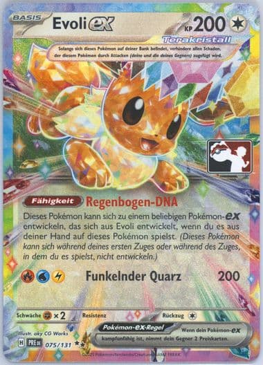 Eevee EX (075) 2025 Pokemon German Play! Pokemon Prize Pack: Series 7