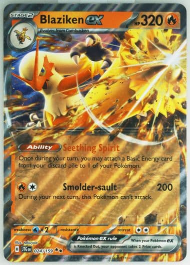 Blaziken EX Blaziken EX & Volcanion EX Premium Collection-Jumbo (024) 2025 Pokemon Jtg EN-Journey Together