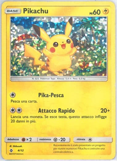 Pikachu-Holo Italian (4) 2018 Pokemon McDonald's Collection