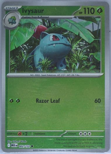 Ivysaur Reverse Holo (002) 2025 Pokemon Meg EN-Mega Evolution
