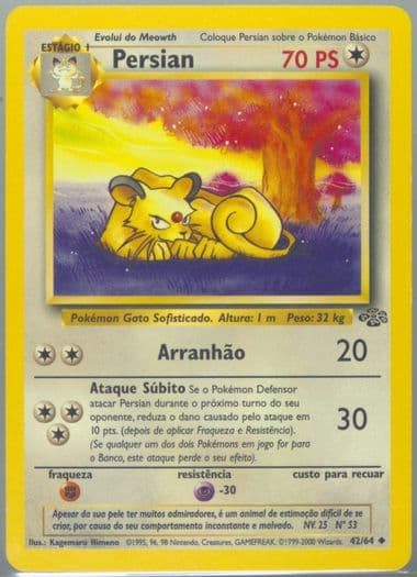 Persian (42) 2000 Pokemon Portuguese Jungle