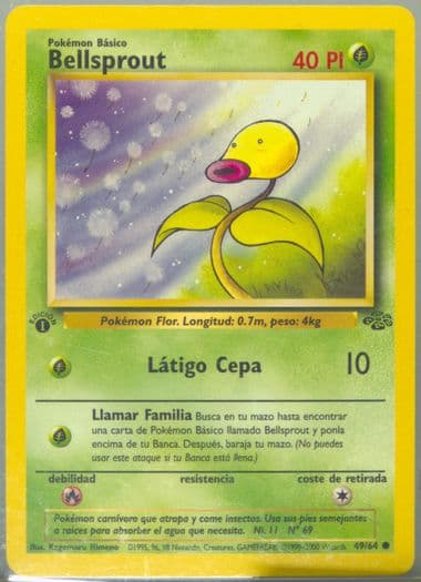 Bellsprout 1st Edition (49) 2000 Pokemon Spanish Jungle