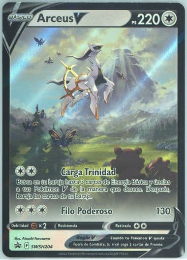 Arceus V Arceus V Figure Collection-Spanish (204) 2022 Pokemon Swsh Black Star Promo