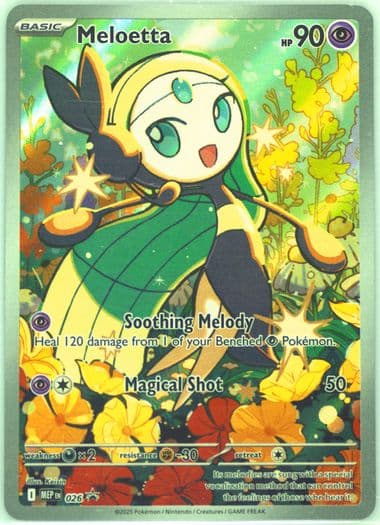Meloetta Mega Diancie EX Mega Battle Deck (026) 2025 Pokemon Mep EN-Me Black Star Promo